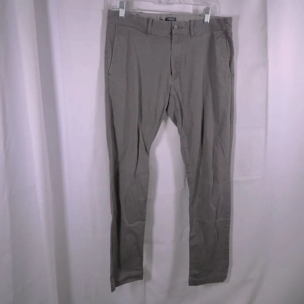 J.Crew Gray Flex‎ Slim Fit Pants Men's 32x32 Measures 34x31